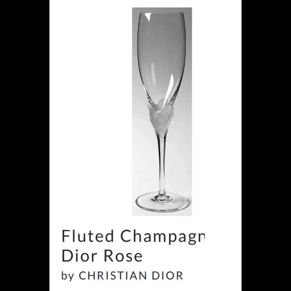 Christian Dior Fluted Champagne Dior Rose